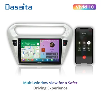 Dasaita Vivas Para o Peugeot 301 2014 2015 2016 auto-rádio bluetooth do android Navegador GPS Bluetooth 1280*720 IPS DSP estéreo