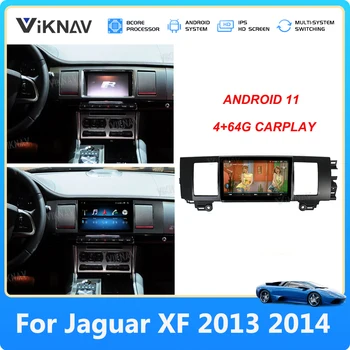 Para a Jaguar XF 2013-2014 Android 11 auto-Rádio Auto Estéreo Leitor Multimédia de Navegação GPS Gravador de Fita Carplay Tela de Toque