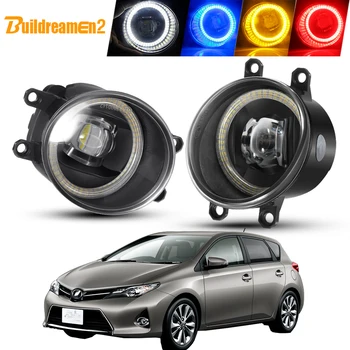 2 X Anjo Olho conjunto da Luz de Nevoeiro 40W Carro para a Direita + Esquerda LED Lente de DRL de Nevoeiro luzes de circulação Diurna H11 12V Para o Toyota Auris 2012-2018