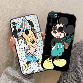 A Disney do Mickey Mouse Logo Para Samsung A21S A20 A21 A20S A20E de Silicone Macio de Trás do Telefone de Tampa de Protecção Preto Tpu TPU Funda
