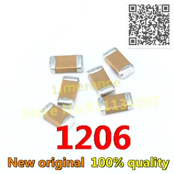 1206 Chip capacitor de 10uF(106)±20% 50V Textura do material:Y5V 1206F106M500NT 10PCS