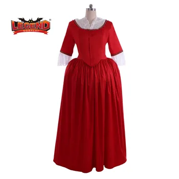 Outlander Claire Randall cosplay traje vestido de claire vermelho paris bola vestido vestido de