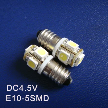 Alta qualidade DC4.5V 5V E10 Led Sinal de alerta, Indicando a Lâmpada a lâmpada Piloto do Instrumento de Luz pinballs Lâmpadas frete grátis 20pcs/monte