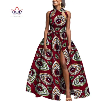 A moda Veste Vestidos de Ancara Impressão Africana Vestidos para Mulheres sem Mangas Dashiki de Festa Elegante do Casamento Batik Mulheres Vestidos Wy9943