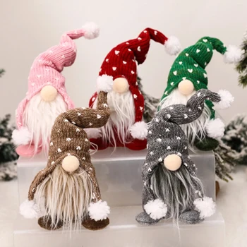Natal Gnome Pelúcia Boneca Bonito Anão Papai Noel Boneca De Crianças Ano Novo Apresenta A Árvore De Natal Pingente De Casa Adornos De Natal