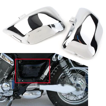 Chrome Motocicleta ABS na Carenagem do Lado da Tampa da Bateria para Yamaha Virago 400 500 535 XV400 XV500 XV535 Esquerda+Direita 1Pari