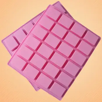 24 Cavidades Retângulo de Silicone Forno Artesanal Bolo de Moldes de Sabão DIY Moldes de Chocolate do Molde Cozinha de Jantar Suprimentos