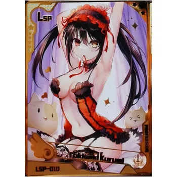 Deusa História de cartão de Metal de Ram Kamado Nezuko Tokisaki Kurumi Raiden Shogun ACG Sexy Kawaii Anime Coleção de jogos de Cartas de Presente Brinquedos