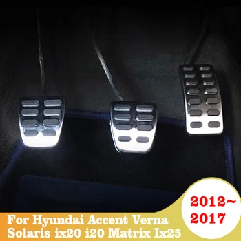 Carro de Combustível Freio Pedal da Embreagem Almofada Capa Para Hyundai Accent Verna Solaris ix20 i20 Matriz Ix25 2012 2013 2014 2015-2017 Acessórios