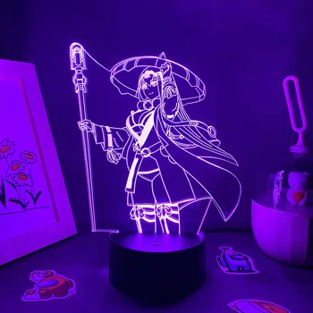 Anime Fate/stay night Figura Arturia Pendragon 3D Lava Lâmpadas de Néon do Diodo emissor de Noite, as Luzes de Presentes Coloridos Mangá, Jogo de Quarto, Mesa de Decoração