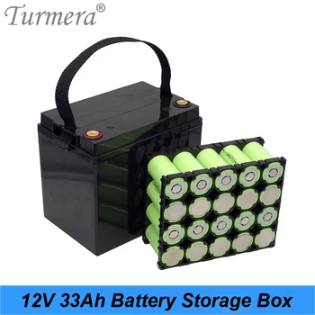 Turmera 12V 33A Bateria de Armazenamento de Caixa com o 4S 100A Equilíbrio BMS Níquel 4X5 32700 Bateria Lifepo4 Titular da UPS ou Solor o Uso do Sistema de