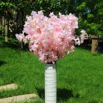 Artificial de Flor de Cereja Árvore de 120 Chefes Vertical de Seda cerejeiras DIY Casamento, Natal, dia dos Namorados Festa Falso Decor Flores