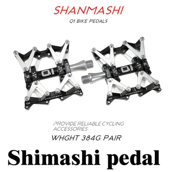 ShanMaShi Q1 Mountain Bike Rolamento Pedal De Bicicleta De Estrada De Casca De Pedal Liga De Alumínio Pedal De Bicicleta Acessórios