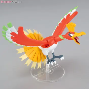 BANDAI Pokemon Figura de Ação Evolução da Série 05 O Deus da Vida o Fogo Phoenix Ho-oh Montado Móveis Decoração de Modelo de Brinquedo