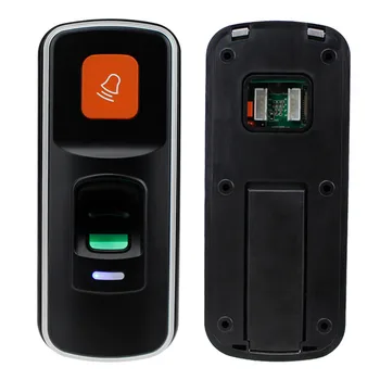 RFID Autônomo de Bloqueio de Leitor de Controle de Acesso Biométrico de impressão digital controlador de acesso Abridor de Porta Suporte de Cartão SD