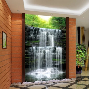 Beibehang papel de parede Personalizado belas águas belas paisagens cachoeira paisagem decoração pintura de decoração em 3d papel de parede