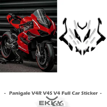 Para a Ducati Panigale V4 V4S V4R Superleggera V4 Motocicleta Todo o Adesivo de Carro Decalques Oco Corte LOGOTIPO Completo Carro Decalques Adesivo