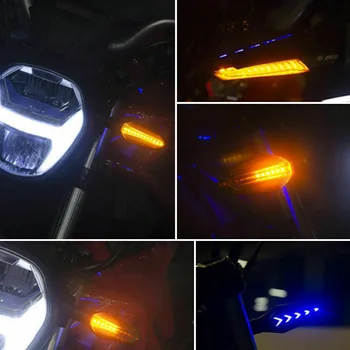 1pcs 8 mm de Moto LED Sinal de volta da Lâmpada Sequencial Fluindo Flash Indicador Acende em Âmbar com Luz de Moto Luz da Cauda