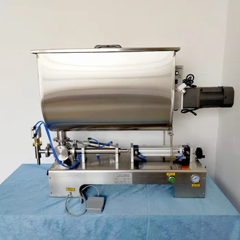 80L Mistura da pasta de Enchimento Máquina de Colar Líquido Dupla finalidade Semi-automática Pneumática de Enchimento da Máquina