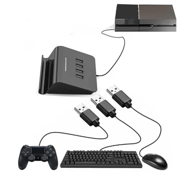 Para Nintendos opção NS conversor para Xbox Um Teclado com Fio mouse Mudar para PS4 Pro Teclado conversor Conversor Adaptador Hub