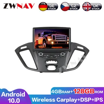 4+128GB Android 10 do Carro da tela de DVD Multimídia Player para Ford Transit Custom 2017 wifi GPS Navi Auto-Rádio Estéreo de Áudio da unidade principal
