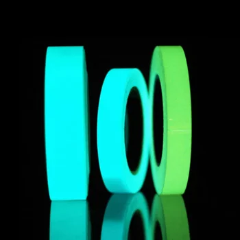 Luminosa Fluorescente Noite de Auto-adesivos que Brilham No Escuro Adesivo Fita de Segurança Segurança a Decoração Home Fita de Advertência