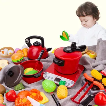 Crianças Panela Pan Crianças Grade De Simulação Utensílios De Cozinha Brinquedos Brincar De Faz De Conta Brinquedos Para As Crianças