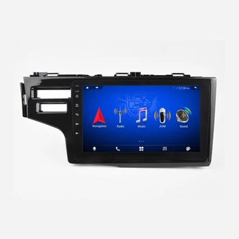Android auto-Rádio Estéreo de 9 polegadas de Navegação GPS Para o Honda Fit 2014 (Dois furos) Car Multimedia Player com Carplay