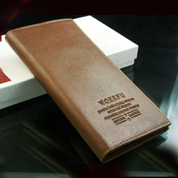 Homens Longa capa de Couro PU de Carteiras Vintage Celular Embreagem Multi-funcional Bolsa Cartão Titular da Moeda 7-5