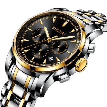 RUIXINE Melhor a Venda do Relógio Mechanische Mannen Paulo Hoge Kwaliteit Horloge Homem Luxe Merk Automatische Horloge Luminosa Dias por Semana