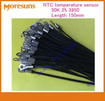 Gratuito e rápido navio 20pcs/monte sensor de temperatura NTC 50K 2% 3950 Comprimento 150mm feito Sensor NTC