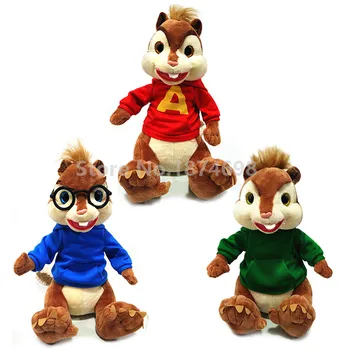 Novo, Alvin, Theodore Simon Esquilos Brinquedo de Pelúcia 25cm de bichos de Pelúcia Bonitos Brinquedos Bonecas Para Meninos de Bebê Presentes de Crianças