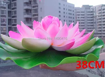 38cm=15inch Artificial Grandes Flores de Lótus Lírio de Água Para Jardim Decoração do Casamento de diy flores para a decoração