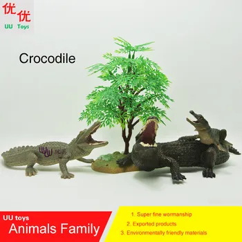Hot toys: Crocodilo família pack modelo de Simulação de Animais de crianças brinquedos para crianças educacional adereços de Figuras de Ação