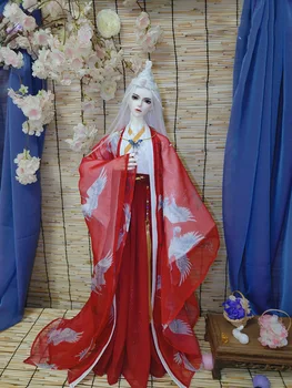 1/3 de escala BJD roupas antigas traje vestido Chinês Hanfu para BJD/SD SD17 POPO68 70cm Tio boneca acessórios C0664