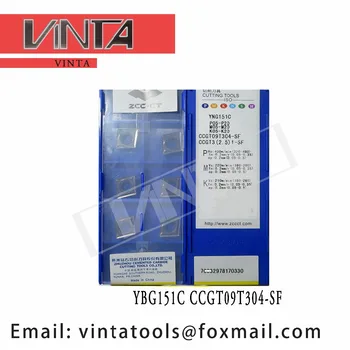 alta qualidade 10pcs/lotes YBG151C CCGT09T304-SF cnc carbided pastilhas de torneamento