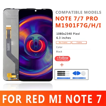 6.3 Polegadas do Telefone Móvel Lcds Para o Xiaomi Redmi Nota 7 Pro M1901F7S Ecrã Lcd Com Tela de Toque Digitador Peças de Montagem