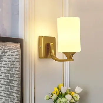 Ouro nórdico Lâmpada de Parede de Vidro Moderna do Candeeiro de Parede casa de Banho Luminárias de Decoração de Sala de estar Espelho de Parede Luzes para a Iluminação Home