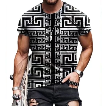 Novo Oversize T-shirt dos Homens de Moda de Verão Fresco Camiseta Para Vestuário Masculino Casual Harajuku Coração Vermelho Poker Impressão 3D dos Homens T-Shirt Topo