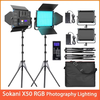 Sokani X50 RGB LED Luz de Vídeo Iluminação da Fotografia CRI96 RGB/Luzes/Photo Studio/Painel do DIODO emissor de Luz/para/Fotos para a fotografia
