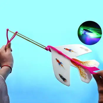 para as Crianças DIODO emissor de Luz de Catapultas de Avião Lançadores de DIY Funda Asa de Avião Kids Brinquedos Educativos Presentes