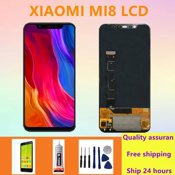 Para Xiaomi Mi 8 Toque em Tela Digitalizador Assembly Com Moldura Para Xiaomi Mi8 Substituição de peças de Reparo