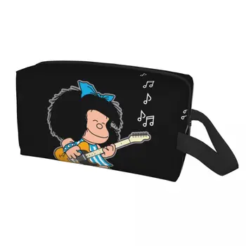 Mafalda, Quino Quadrinhos De Viagem Cosméticos Saco De Mulheres De Desenho Animado Clássico Mangá Produtos De Higiene Pessoal, Maquiagem Organizador Senhoras De Beleza De Armazenamento De Nécessaire