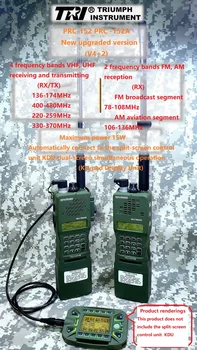 TS-TAC CÉU TRI Instrumento Recém-Atualizado PRC-152 (MULTIBANDA) 15W 12,6 V Multi-banda Portátil Rádio FM
