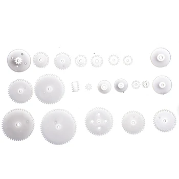 Diferentes Estilos de Plástico Branco, Conjunto de Engrenagens 174 Pcs Para RC Brinquedos