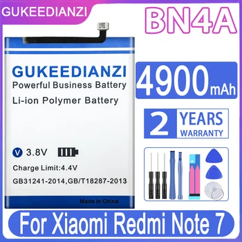 GUKEEDIANZI Bateria de Substituição Para Xiaomi Redmi Note7 Nota 7 Pro M1901F7C BN4A Genuíno Bateria do Telefone 4900mAh + Free Tools
