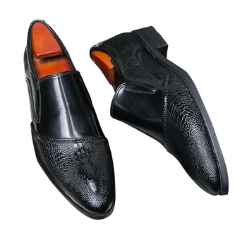 Benboy Luxry Moda Casual Homens de Negócios do Vestido Formal Sapatos de Homens de Casamento Sapatos de Camurça de Couro Oxfords Realizar Pontiagudo Dedo do pé Calçados