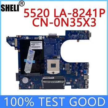 SHELI Para Dell Inspiron 15R 5520 Laptop placa-Mãe LA-8241P CN-0N35X3 0N35X3 100% Testado