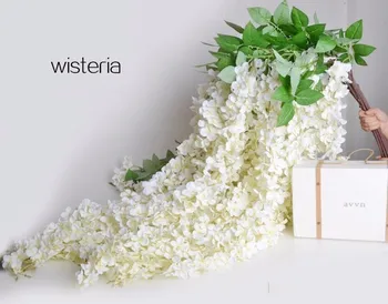 NOVO Seda Wisteria Videira 165cm Artificial Hortênsia, Glicínia Rattans Sakura para o Casamento, peça Central de 8 Cores Disponíveis