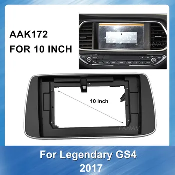 10 Polegadas, rádio de carro do painel de fáscias Para Guangqi Trumpchi GS4 2017 som do Carro Receptor GPS de Navegação painel de traço kit de montagem no painel de instrumentos